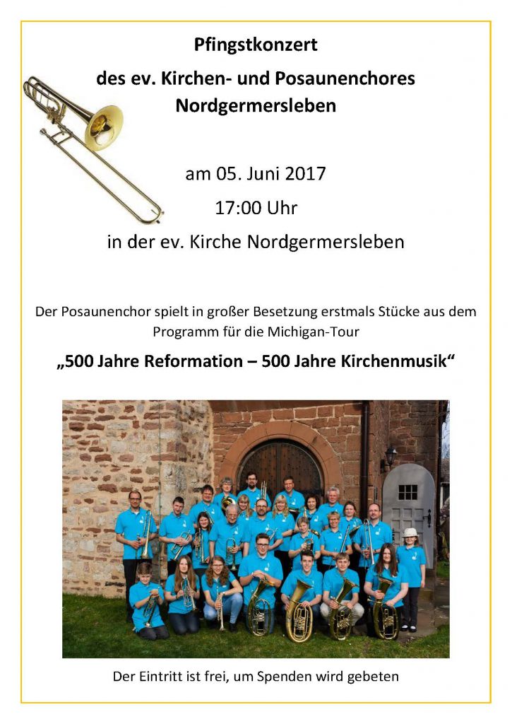 Plakat Pfingstkonzert