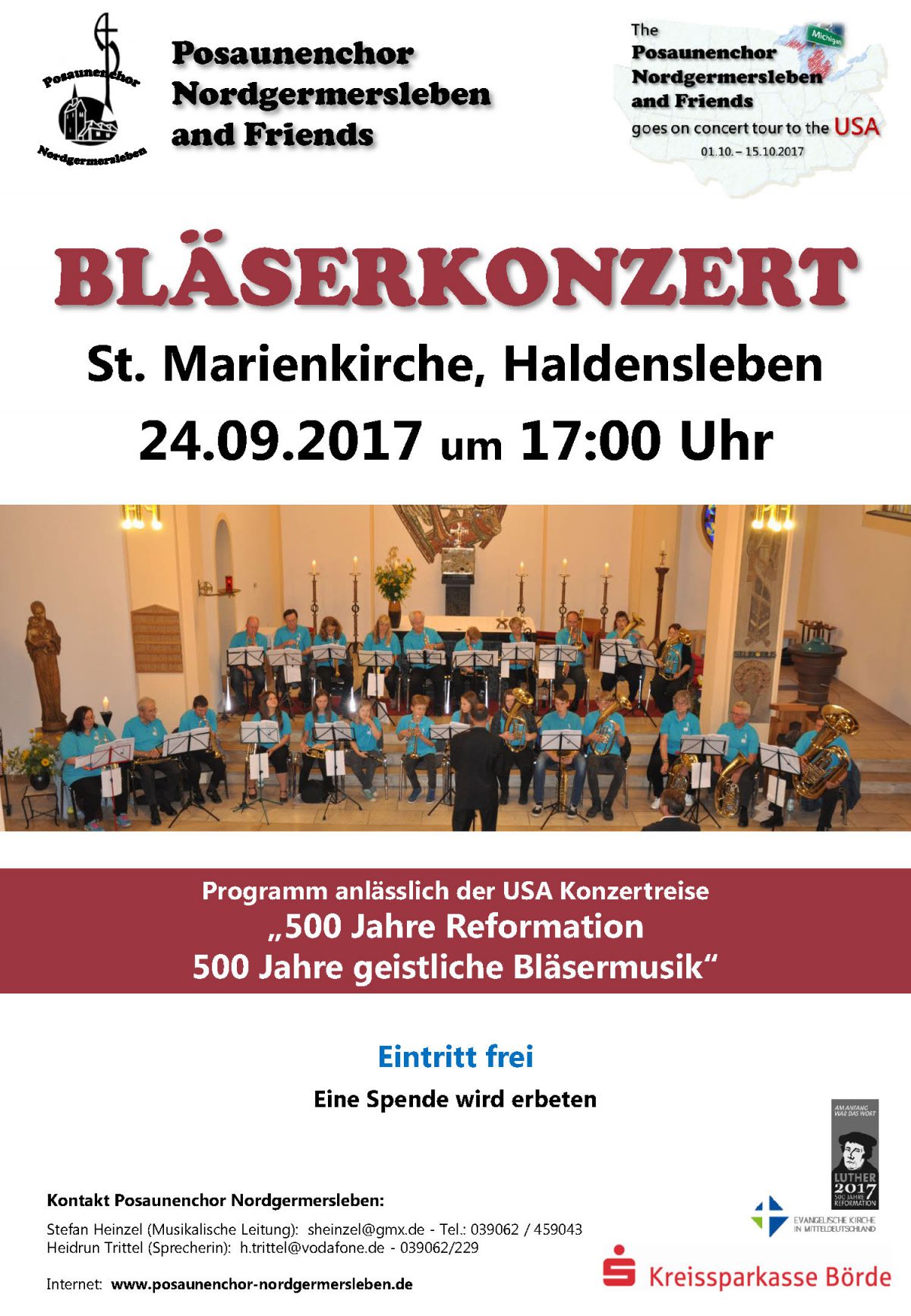 Konzert 24.09.17, 17.00 Uhr, St. Marien