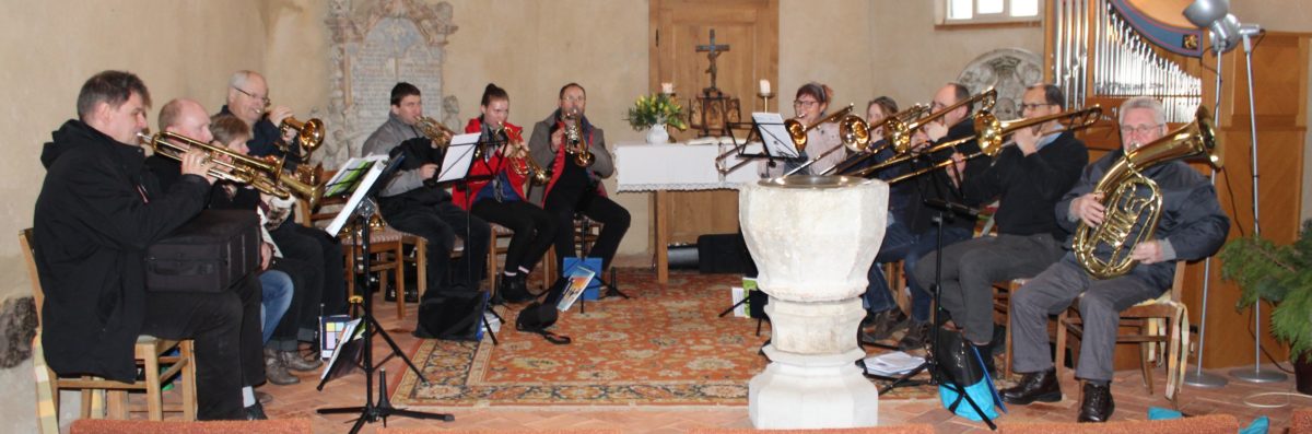 Auftaktgottesdienst in Wespen zum Bläserfest im Mai